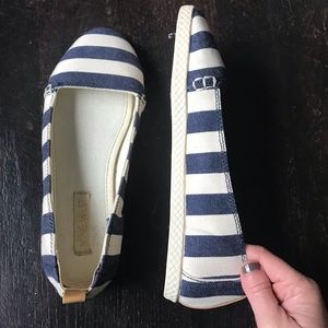 Nine West striped casual flats